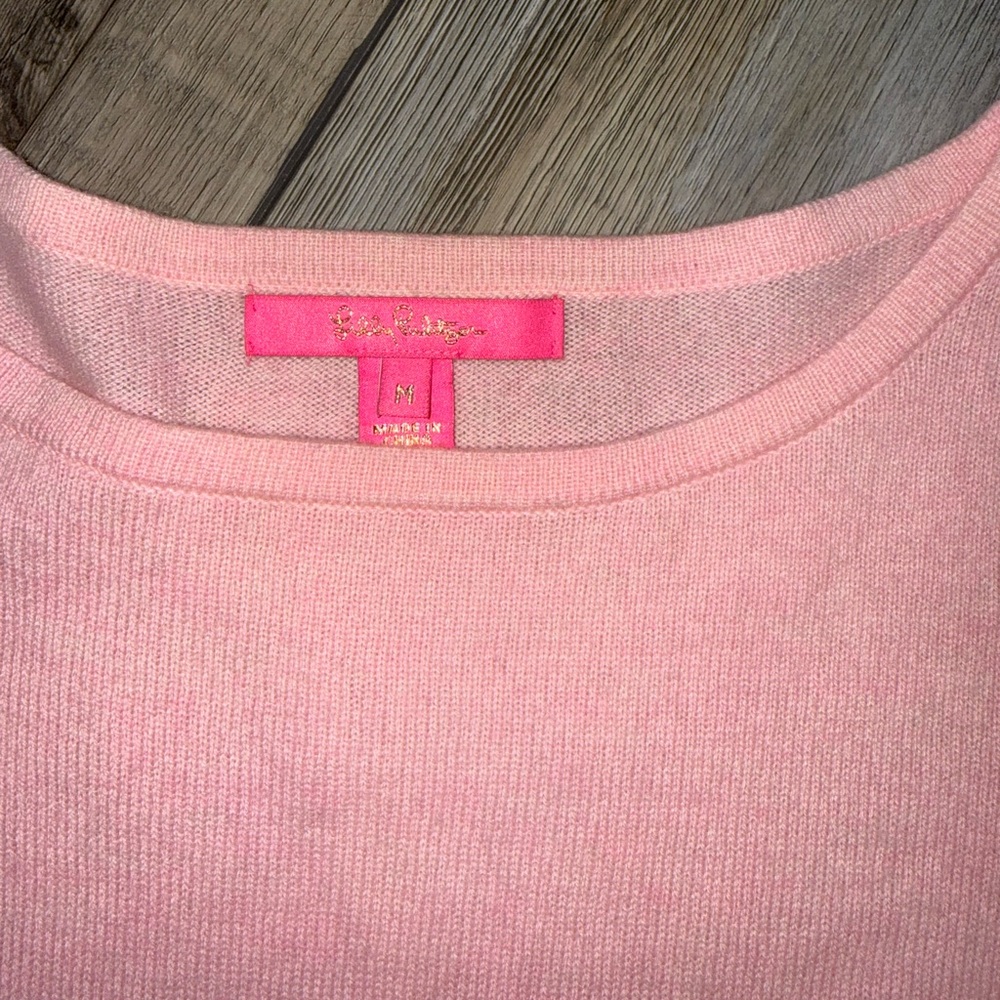 Lilly Pulitzer Colorblock Small Cashmere EUC - Picture 4 of 6